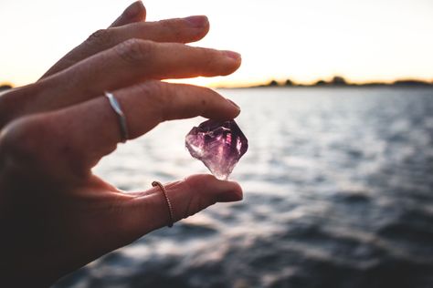 healing stone purple